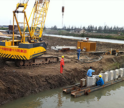 中山u形板樁三角項目